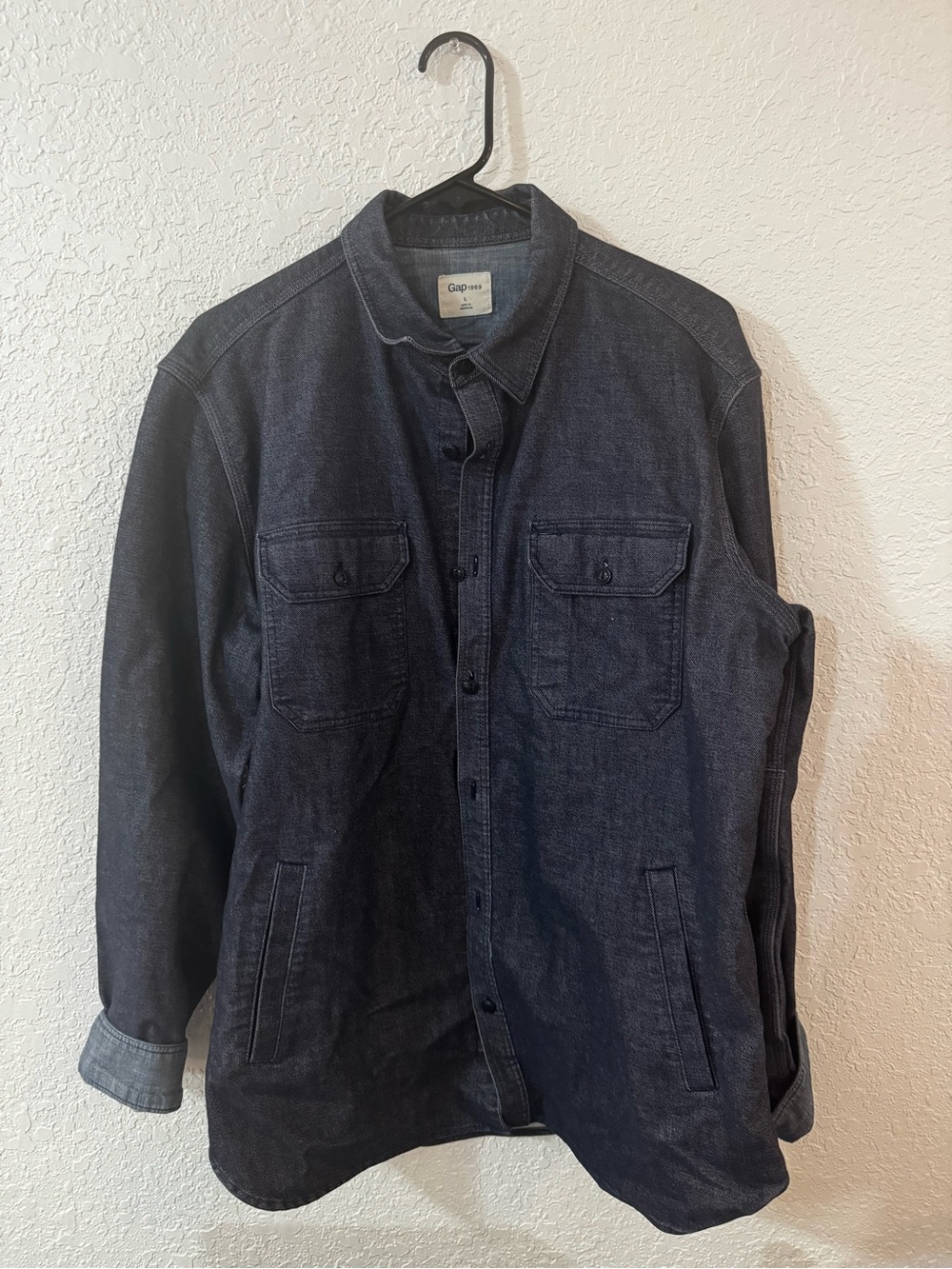 GAP Men's Indigo Denim Shirt Jacket